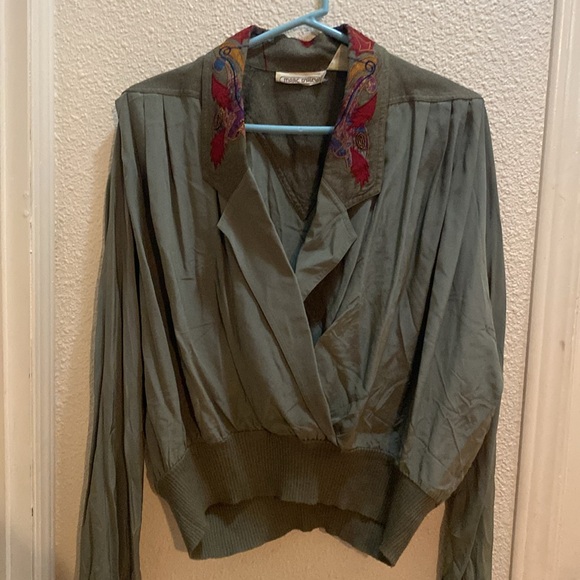 Vintage Marc D’alcy Embroidered Green Women's Jacket - Picture 6 of 12